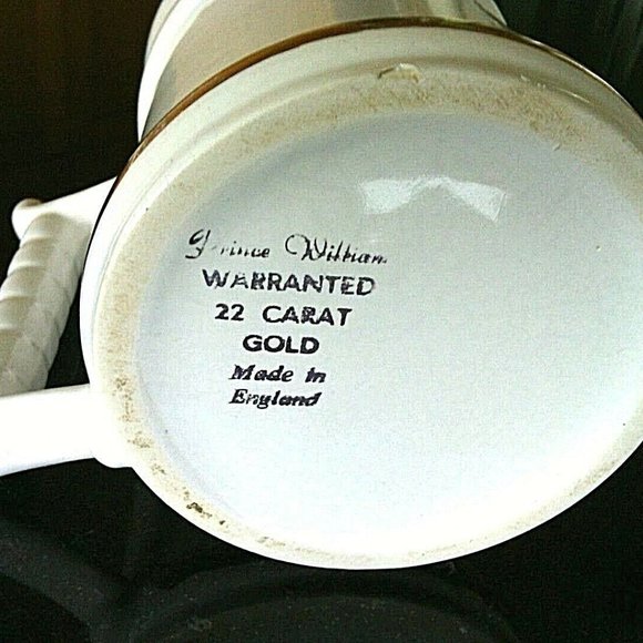 Prince William warranted 22 carat gold Beer Tankard Arabian Horses Coffee Mug T - Picture 5 of 16